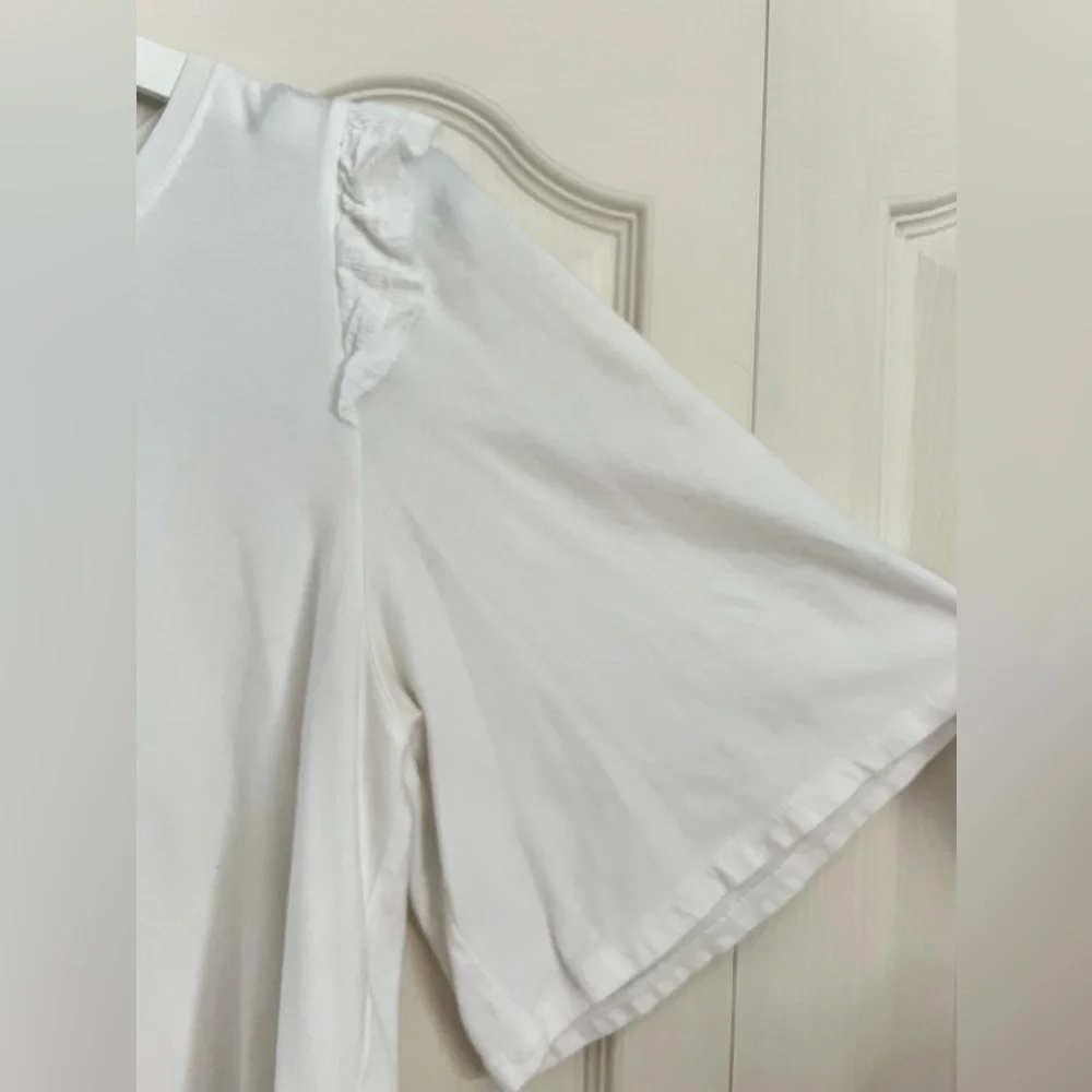 eri + ali Flutter-sleeve Flowy Tee - Picture 3 of 5